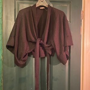 Ember Black Kimono Cardigan